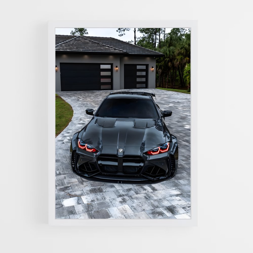 Poster M4 Noir Éclat – affiche BMW (vue 3)
